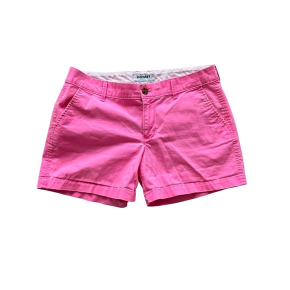 Old Navy Pink Shorts Casual Style pink twill 4.5 in inseam - Picture 1 of 8